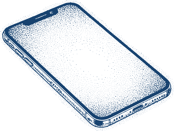 Mobile phone illustration